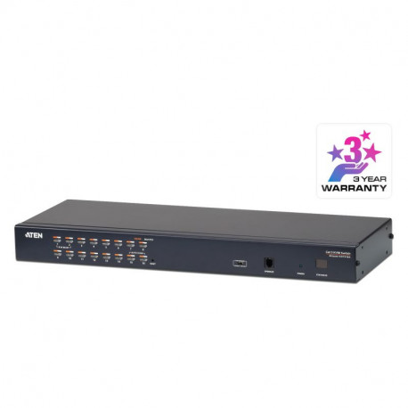 Aten KH1516A 16-Port Cat 5 KVM Switch with Daisy-Chain Port