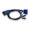 Aten CS62U 2-Port USB VGA Audio Cable KVM Switch | 1.8m