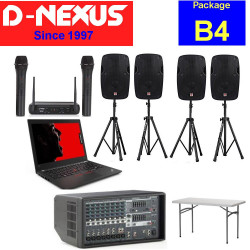 Rental Package B: [Sound system + Notebook + 2 Mics]