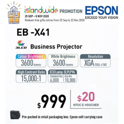 Epson EB-X41 Projector XGA 3600 ANSI [Discontinued]